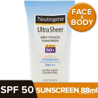 Neutrogena Ultra Sheer Dry-Touch Sunscreen Broad Spectrum SPF50 88ml--------------------------------