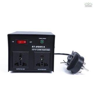 ★Intelligent Efficient Step Up Down Power Transformer 200W Home-use 100V-220V Household Electrical A (4)
