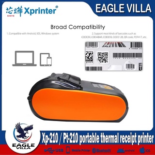 Scanners❧Xprinter XP-210/PT-210 Portable Thermal Printer Handheld 58mm Receipt Printer for Android/I
