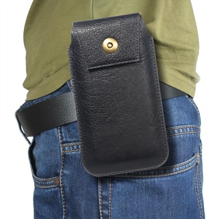 Universal Pouch Belt Clip Holster Case 4.7 5.2 5.5 6.5 inch Waist Bag Genuine leather Durable Phone