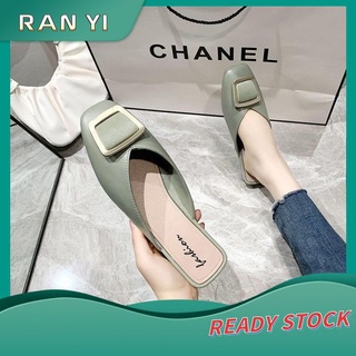 half shoes◙【READY STOCK】New bun half slipper summer fashion Korean sandals Mueller