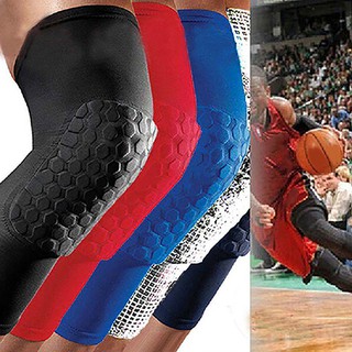 Crashproof Basketball Leg Knee Long Sleeve Gym Leg Protector Gear Honeycomb Pad