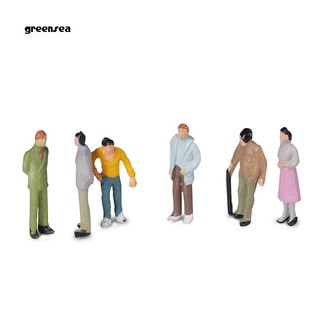 Greensea_100Pcs 1:100 Building Layout Painted Model People Figure Miniature Scene Decor (6)