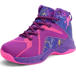 Girls Basketball Shoes Brand Boys Kids Sneakers Non-slip Soft Children Sports Shoes Top Boots Child