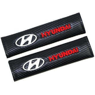 2pcs/set Cotton Seat belt Shoulder Pads emblems for Hyundai