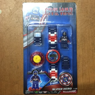 Captain America Lego Watch for Kids