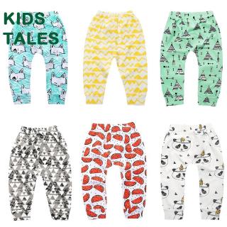 Kids Tales Baby Boys Trousers Infant Toddler Baby Girl Clothes Newborn Bebes Leggings Cartoon Pattern Harem Pants Elastic Cotton PP Pants