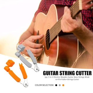 Guitar String Winder Multi-purpose Electric Wood Guitar Winder Pin Puller String Cutter Guiter Parts
