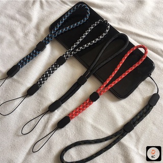 phone keychain✹□Color Mobile Phone Case Lanyard Color Matching Keychain Adjustable Short Wrist Strap