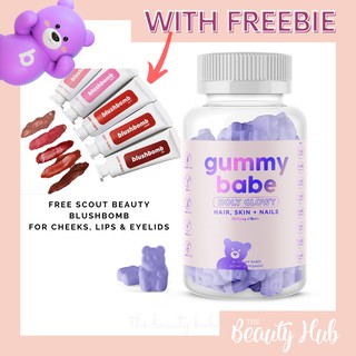 Gummy Babe Holy Glowy Vitamins for Hair Skin & Nails 5000mcg of Biotin