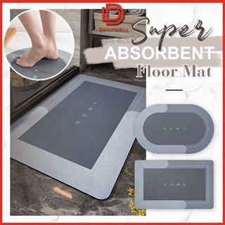 Bath Mat Super Absorbent Non slip Bathroom Rug Quick Drying Kitchen Entrance Mats Home Floor Mat