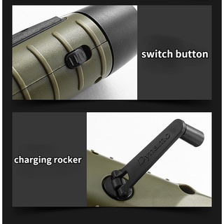 BUY 1 TAKE 1 Hand-crank flashlight solar rechargeable flashlight LED flashlight portable outdoor (2)