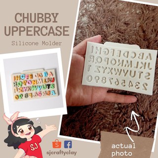Chubby Uppercase Silicone Letter Mold