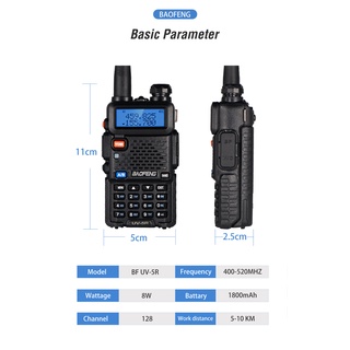 2pcs Real 8W Baofeng UV-5R Walkie Talkie UV 5R High Power Amateur Ham CB Radio Station UV5R Dual Ban (8)