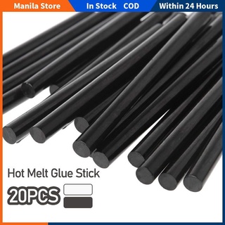 Accessories 20pcs Hot Melt Glue Stick For Electric Glue Gun Craft Album Repair Tools 7x190mm Black W