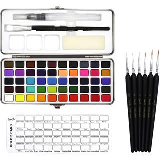 ArtWatercolor Paint Set Portable Metal Box Watercolor Pigment for Beginner Drawing Water Color Art