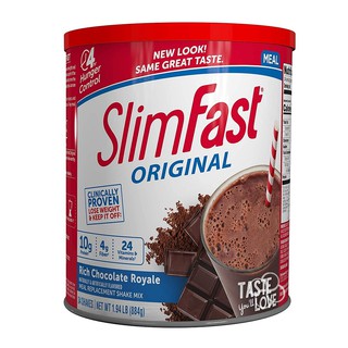 SlimFast Original Rich Chocolate Royale Powder Shake Mix 884g