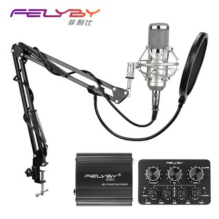 FELYBY BM-800 condenser microphone Multi-function sound card
