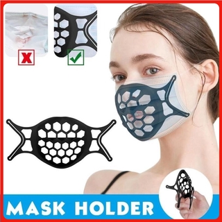 【Ship in 24h】1/5/10pcs 3D Face Mask Bracket Silicone Holder Inner Support Breathing Assist Frame Washable Reusable Face Mouth Cover