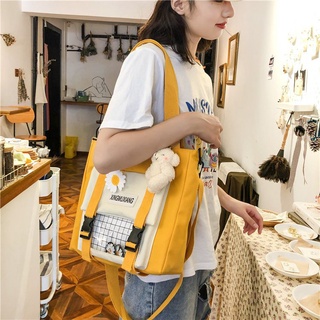 Canvas Bag Women's Messenger Bag Plaid Japanese College Wind Shoulder Bagins2020Trendy Bag Student B