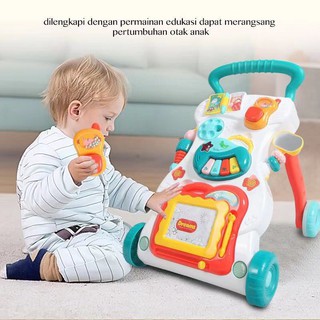 Baby Walker Baby push walker Music Educational Stand Kids toy with Adjustable Screw