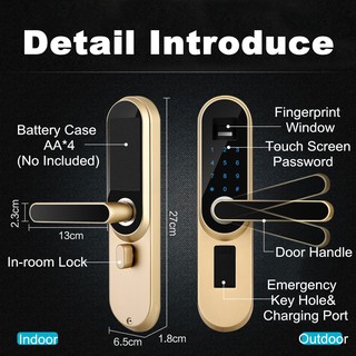 Universal Digital Smart Door Lock Password Touch Anti-theft Security 3 Ways (3)