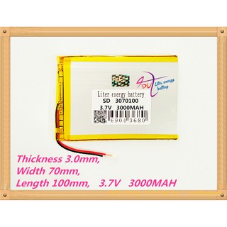 3070100Tablet PC battery capacity 3170100 3.7V 3000mA Universal Li-ion battery for tablet pc 7 inch