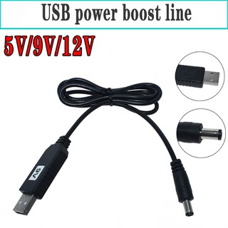 USB Power Boost Line DC 5V to DC 5V 9V 12V Step UP Module USB Converter Adapter Cable 2.1x5.5mm Male Connector Converter