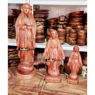 Mama Mary Wooden Carved Our lady of Lourdes | Immaculate Conception Statue from PremiumKalantas Wood