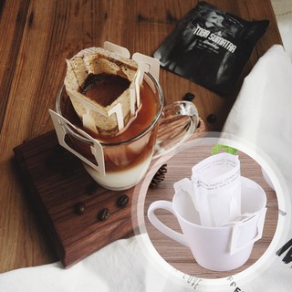 50Pcs / Pack Drip Coffee Filter Bag Portable Hanging Ear Style Coffee Filters Paper Home Office Travel Brew Coffee and Tea Tools (7)