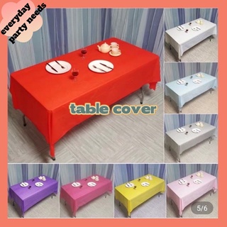 Plain Waterproof Plastic Rectangular Table Cover Disposable Party Needs Party Decoration