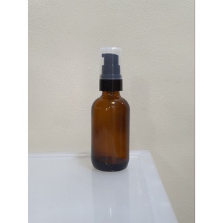 Glass Amber with Gel Pump 60ml Empty Brown Serum Oil Bottle 32Jays