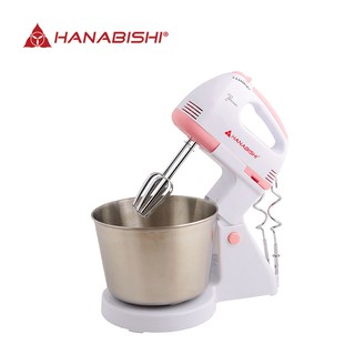 Hanabishi Hand Mixer with Stainless Steel Mixing Bowl HHMB 120SS (1)