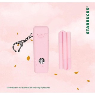 Starbucks Reusable Foldable Straw Spring Cherry Blossom Pink Purple 2021