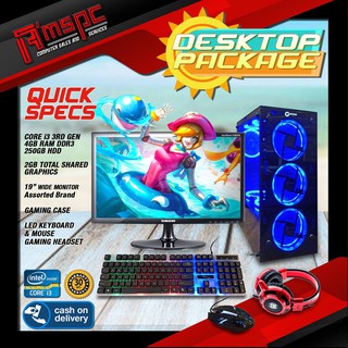 Desktop Computers♞Desktop Intel i3 3rd gen 250gb STORAGE HDD 4gb DDR3 ram GAMING CASING
