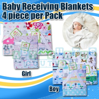 COD Baby Receiving Blankets 4pcs/Pack (Random Design) (1)