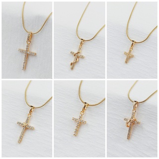 TBK 18k Rose Gold Cross Pendant Necklace for Women Accessories(Tala by Kyla Inspired)
