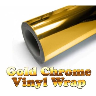 Gold Chrome Glossy for Car, Motorcycle Sticker