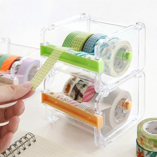 Stationery Masking Tape Cutter Washi Tape Storage Organizer Cutter Office Tape Dispenser Office and School Supplies