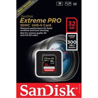 SDSDXPK-032G Sandisk Extreme Pro SDHC 32GB UHS-II 300Mb/s