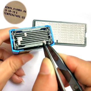 ❥❥DIY Self Personalised Inking Rubber Stamp Kit Customised (1)