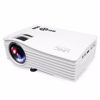✶Cordya UNIC UC36+ Mini Projector Max Throw 130inch Portable Multimedia LED Projector with HDMI AV U