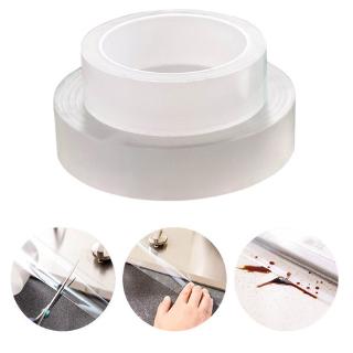 1 Roll Kitchen Sink Waterproof Tape Bathroom Wall Sealing Door Gap Window Sewing Transparent Adhesive Transparent Tape Anti-mildew (7)