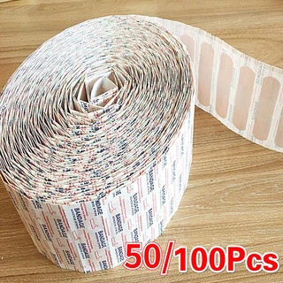 50/100PCS Band-Aids Waterproof Breathable Cushion Adhesive Plaster Wound Hemostasis Sticker Band