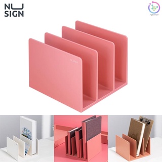 Hot Sale NUSIGN Bookends Bookshelf Book Stand Desktop Organizer Multi Layer Book Holder ABS with 3