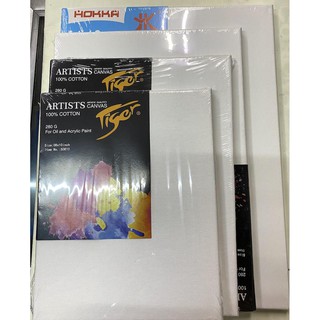 Canvases & Easels◕Canvas Board Painting Plain with wooden frame