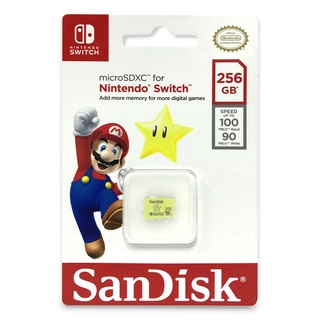 （ original )SanDisk Nintendo Switch micro SD XC microSDXC 256GB100mb/90mb UHS-3