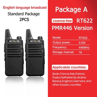 2 pcs Mini Walkie Talkie PMR 446 Portable Two-way Radio ht PTT Walkie-talkies RT22 Portable Radio (7)