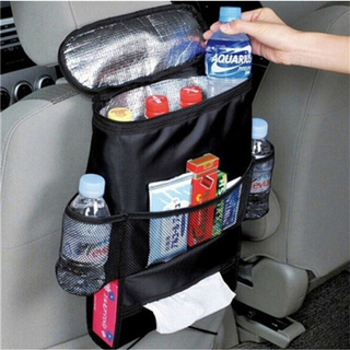 Creative Car Ice Pack Thermal Insulation Bag Multi-Pocket Seat Sundries Paper Towel Storage Bags