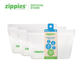 Zippies Reusable Stand-up Bags (Medium - 3 pcs)